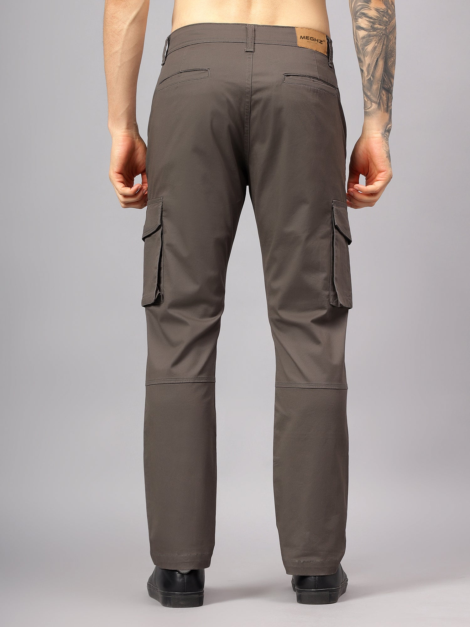 Men's Straight Fit Cotton Cargo Pants