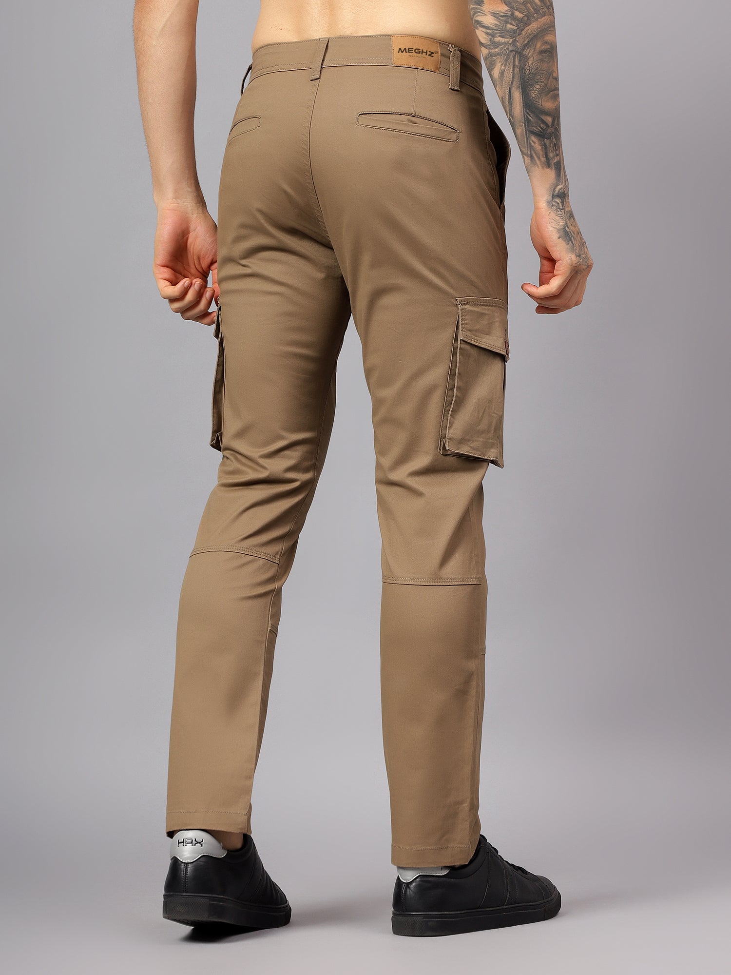 Men's Straight Fit Cotton Cargo Pants