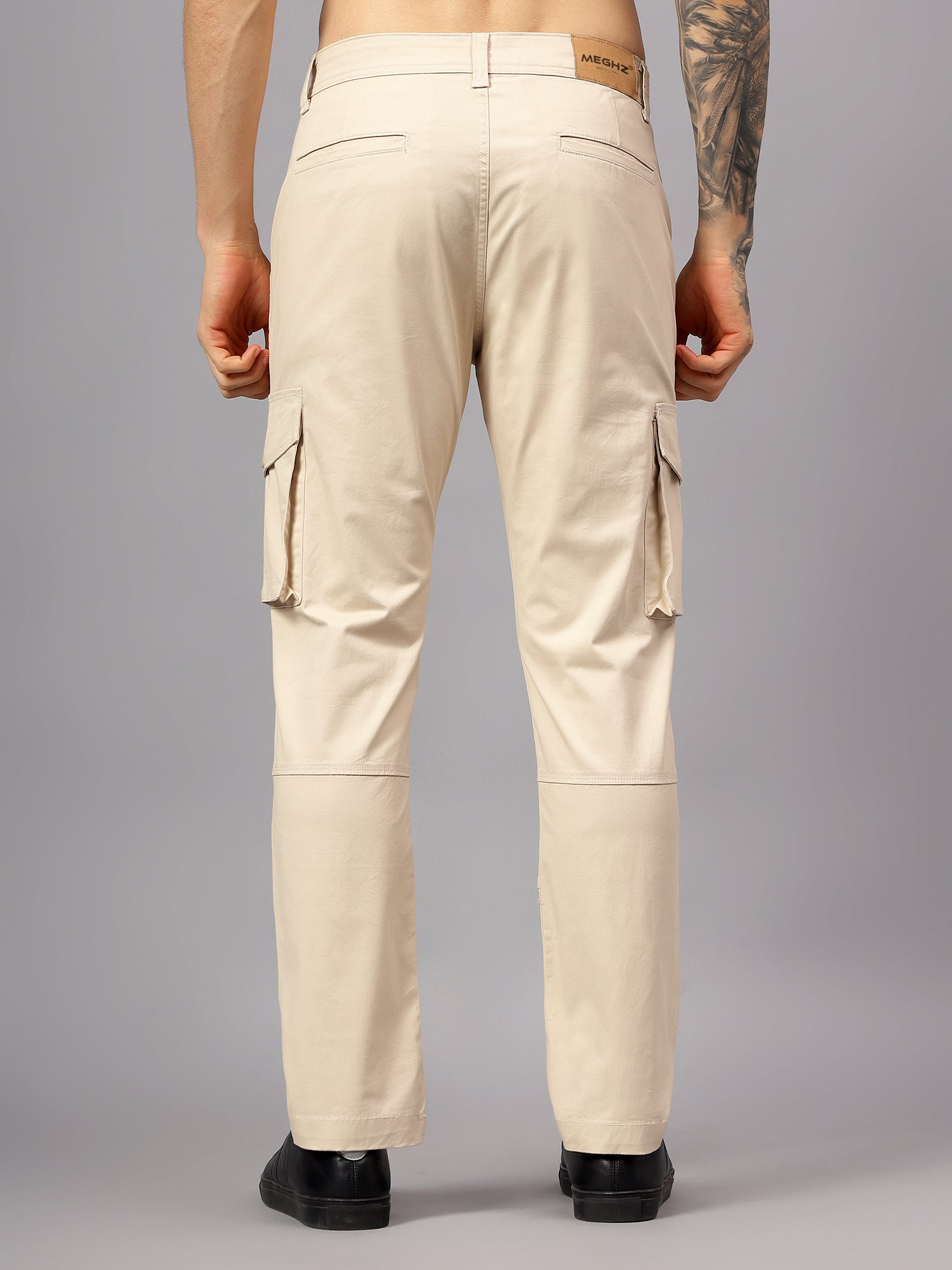 Men's Straight Fit Cotton Cargo Pants
