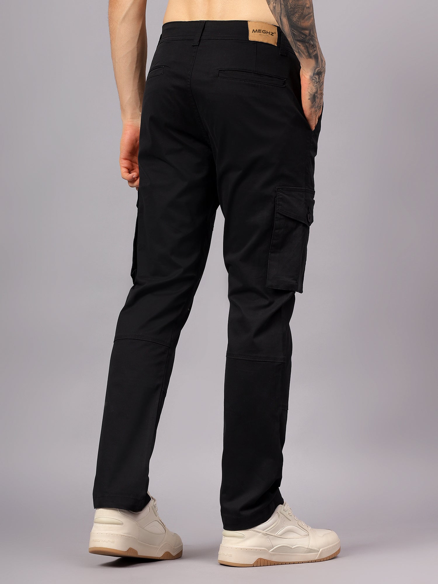 Men's Straight Fit Cotton Cargo Pants