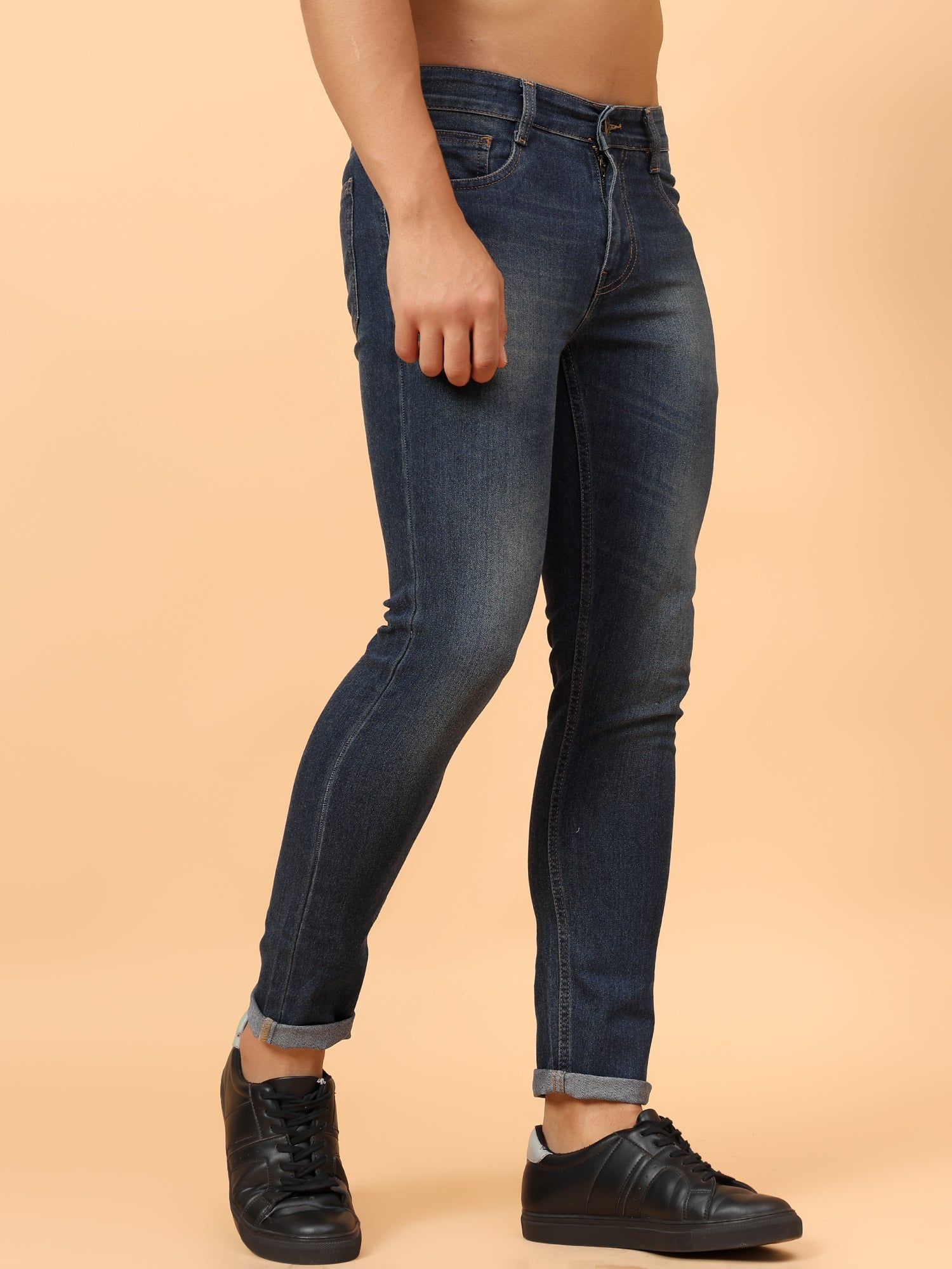 Men Micheal Slim Fit Light Fade Stretchable Denim Jeans