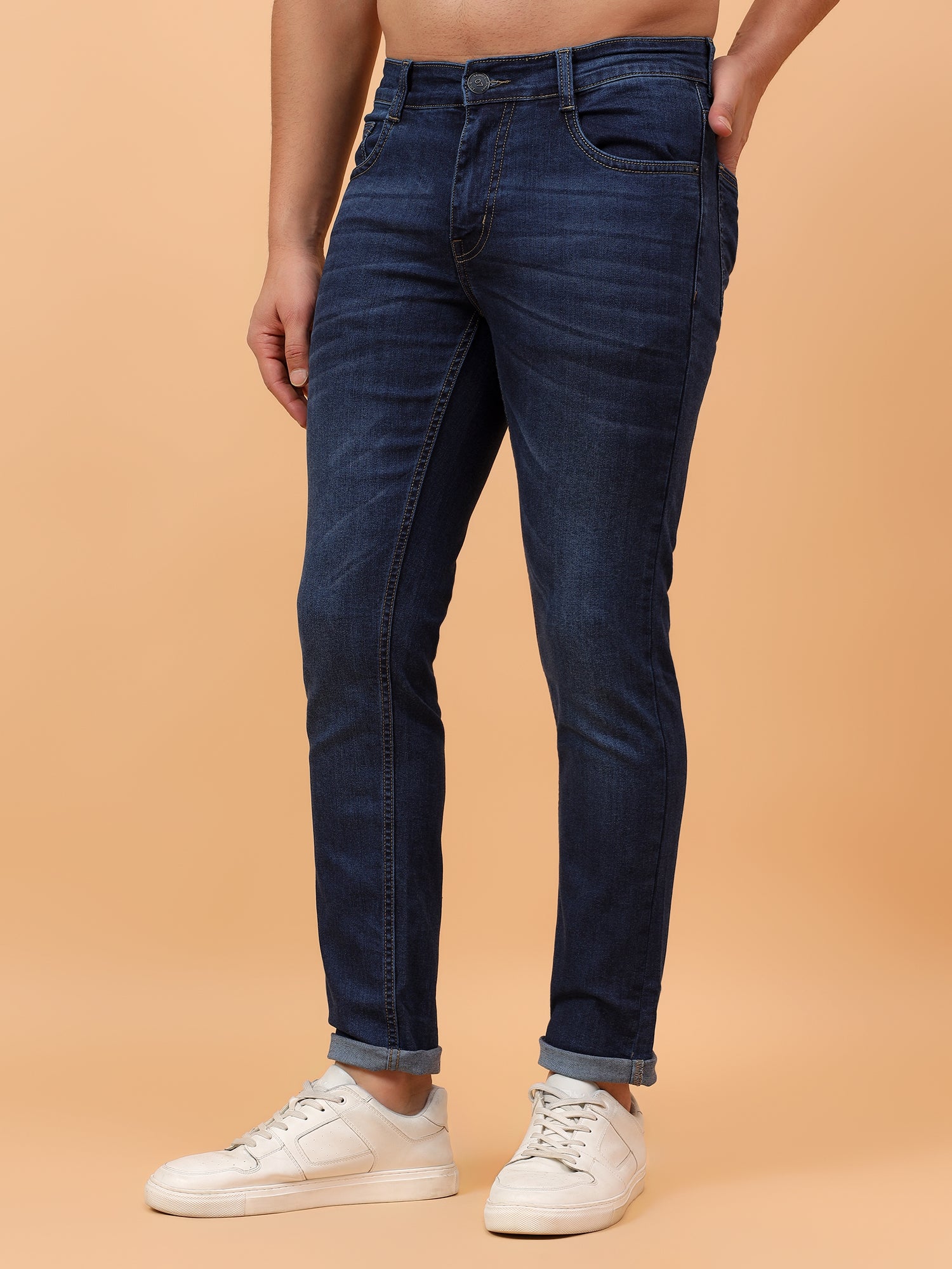 Men Micheal Slim Fit Light Fade Stretchable Jeans