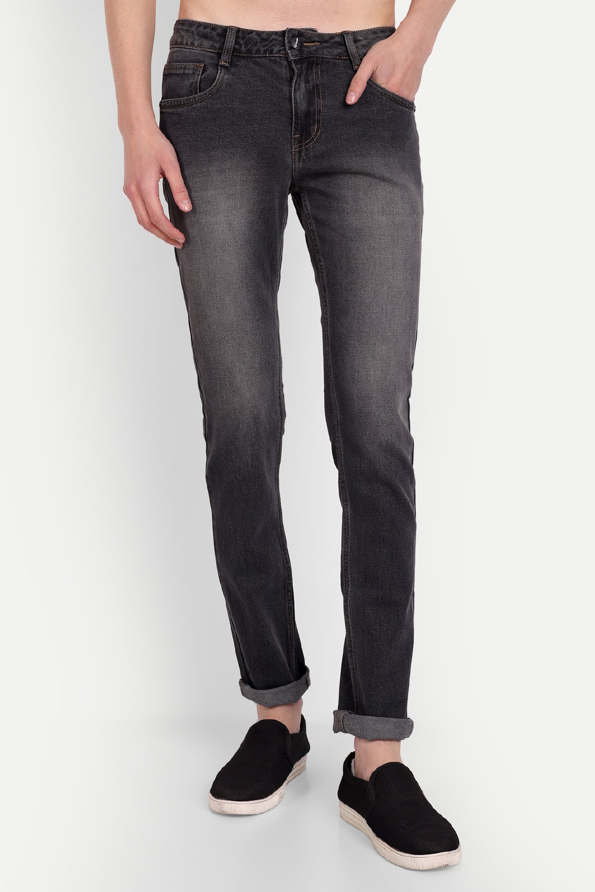 Men's Dusty Grey Slim Fit Denim Jeans