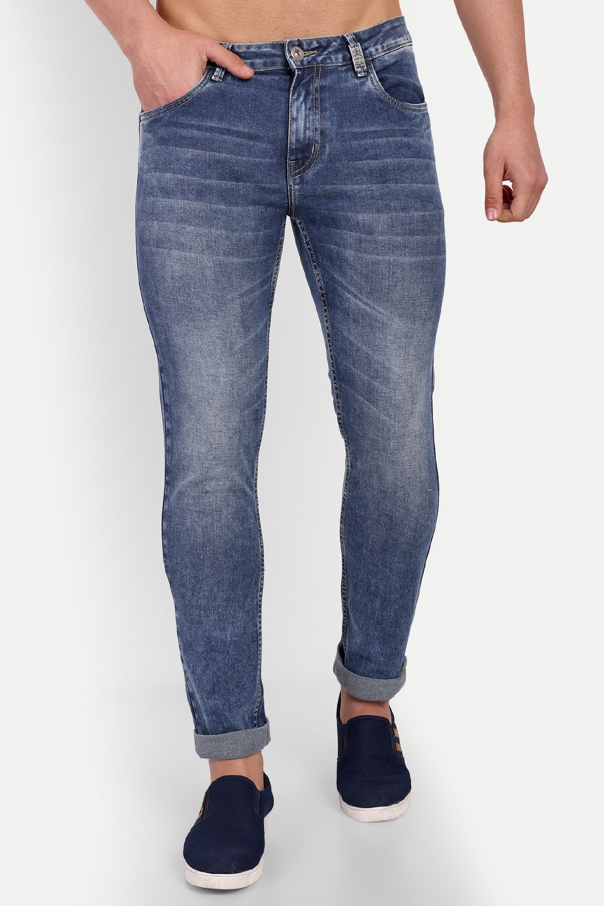 Men's Slim Fit Light Blue Denim Jeans