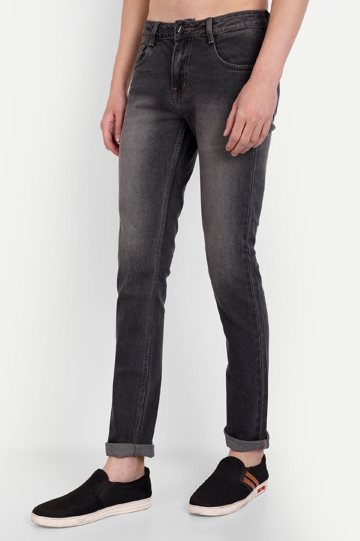 Men's Dusty Grey Slim Fit Denim Jeans