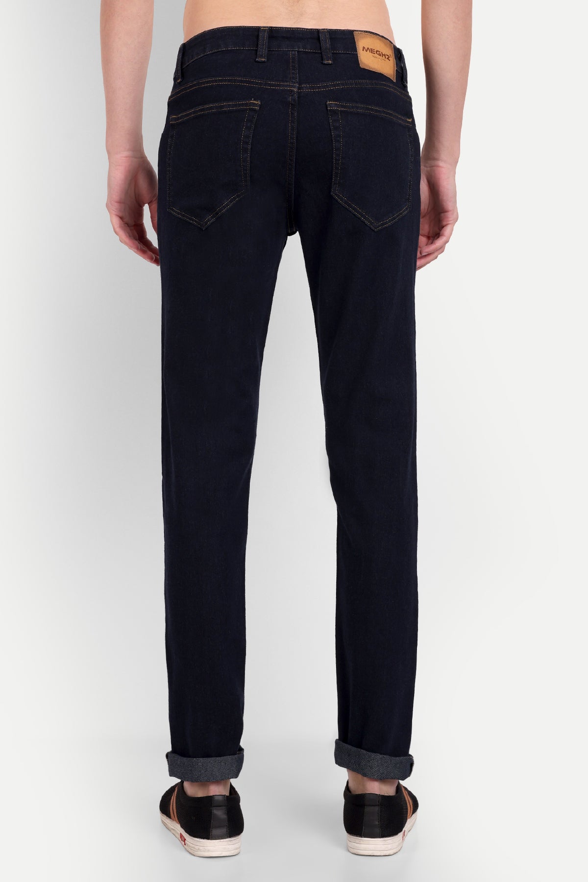 Men Raw Indigo Slim Fit Jeans