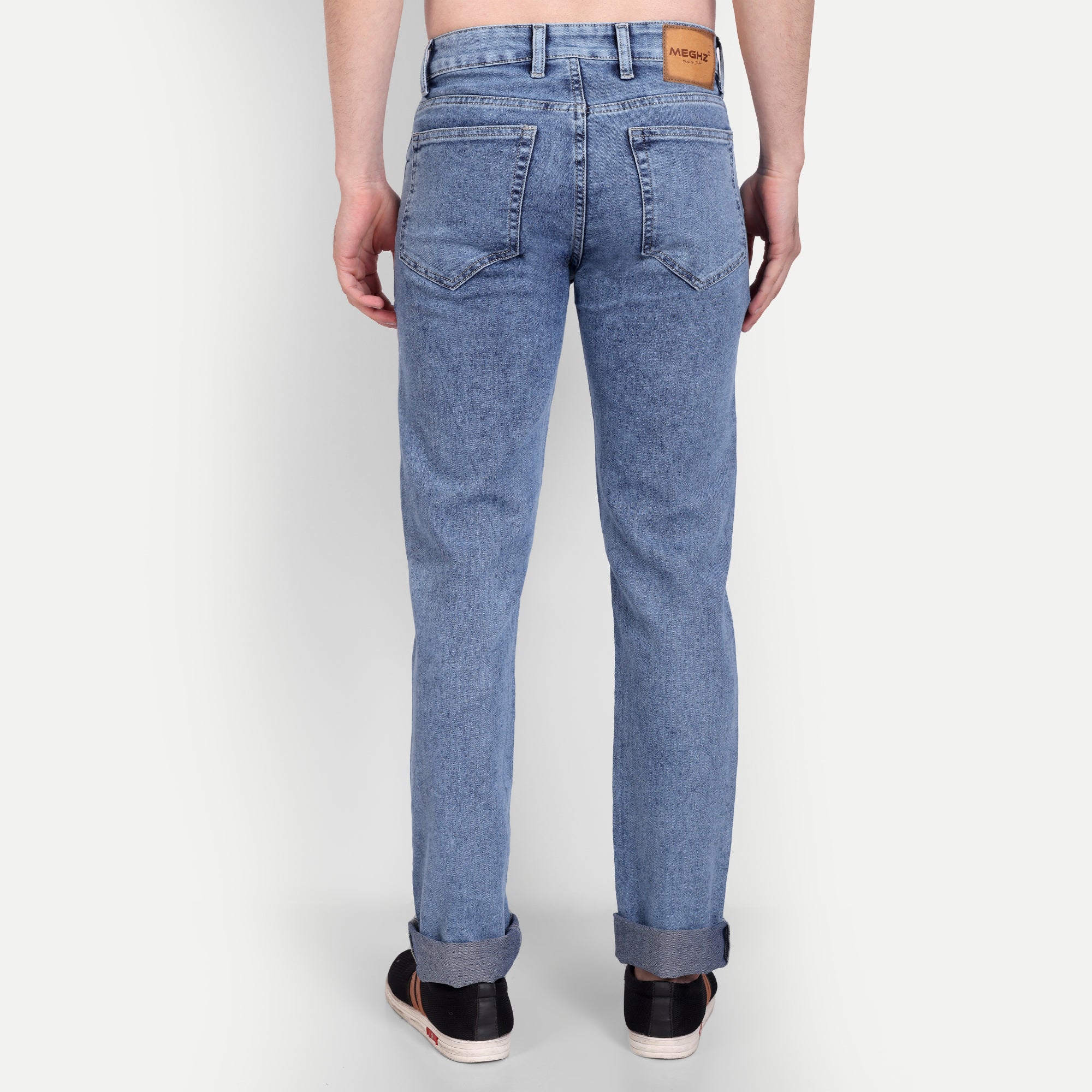 Men's Light Blue Slim Fit Denim Jeans