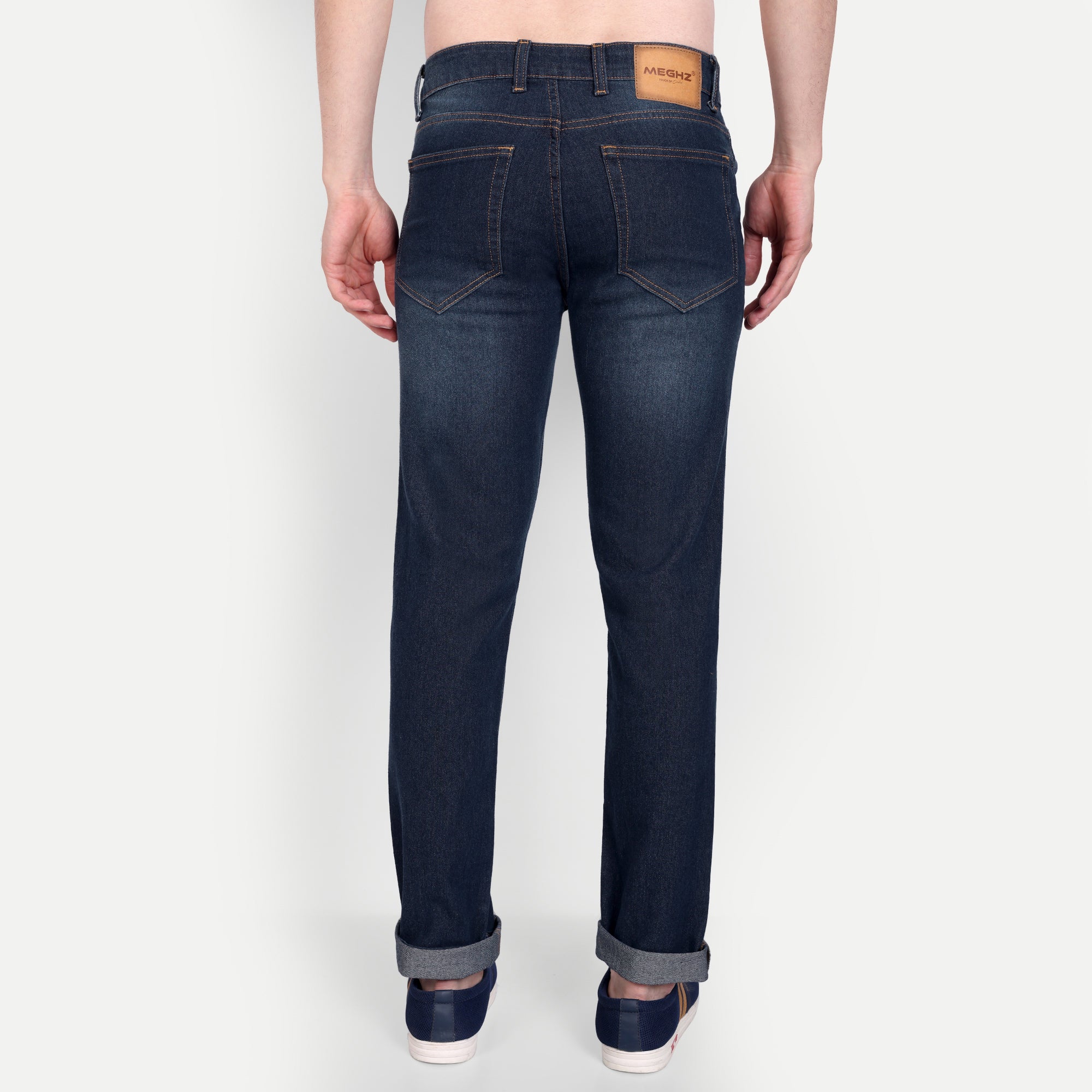 Men's Dark Blue Slim Fit Denim Jeans