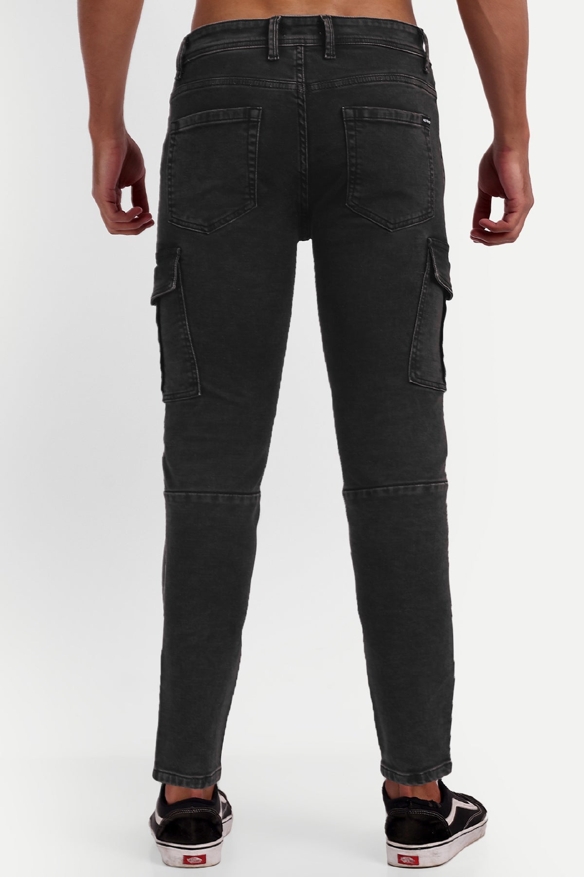 MEGHZ MENS LAWRANCE CARGO FIT DENIM JEANS