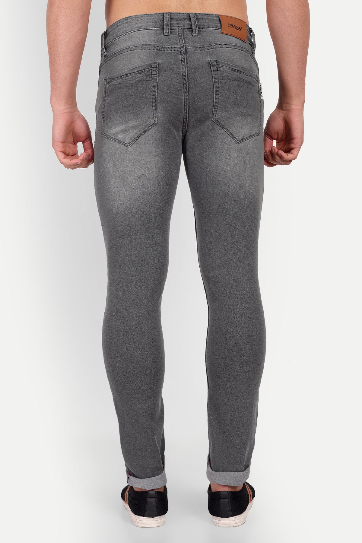 Men Regular Grey Jeans