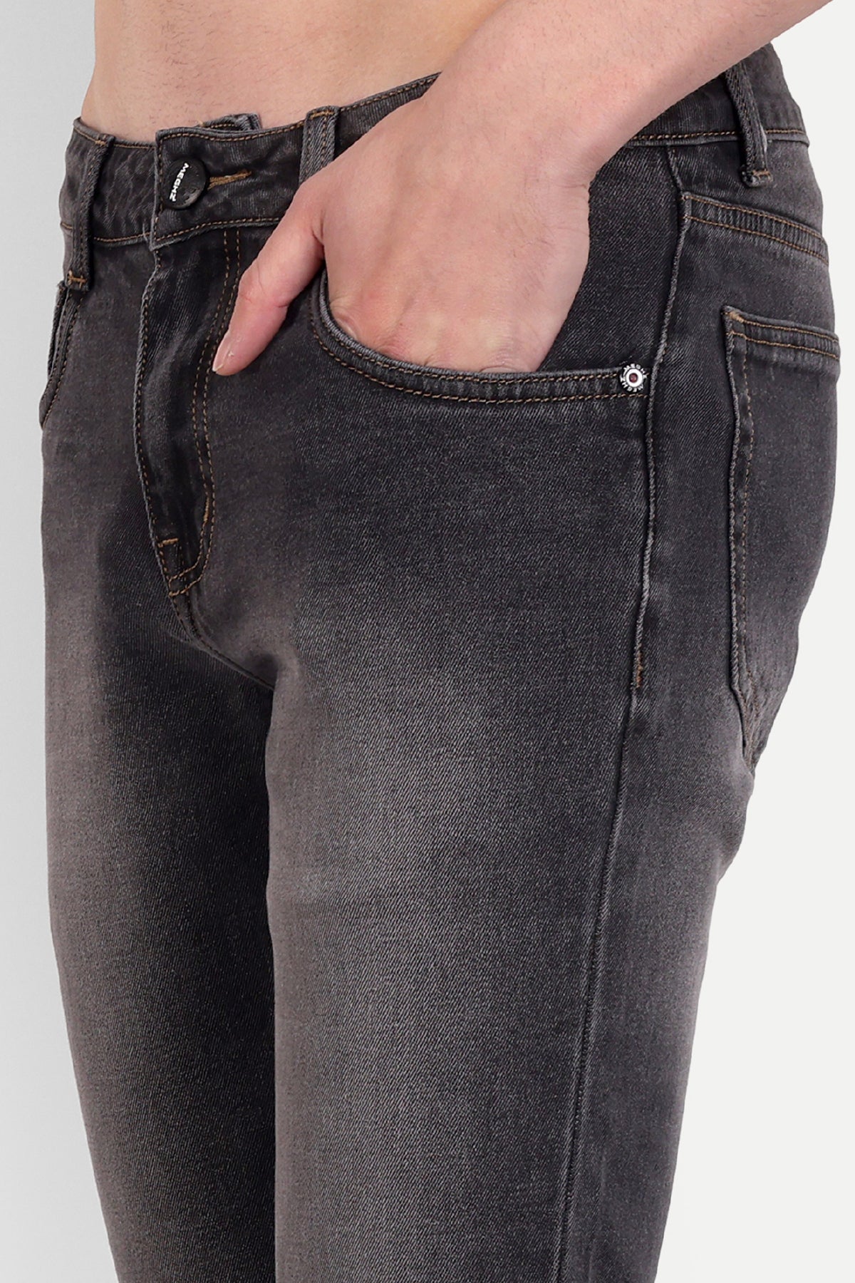 Men's Dusty Grey Slim Fit Denim Jeans