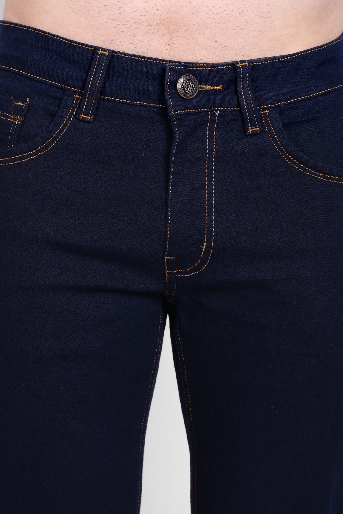 Classic Deep Blue Slim Fit Denim Jeans
