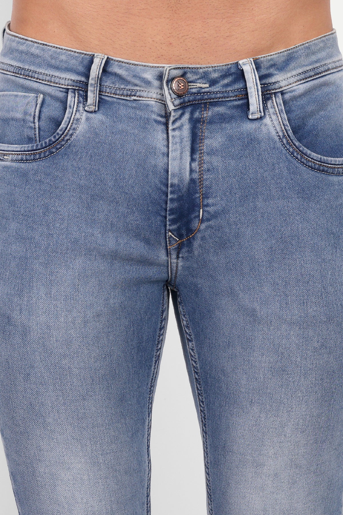 Men Light Blue Slim Fit Jeans