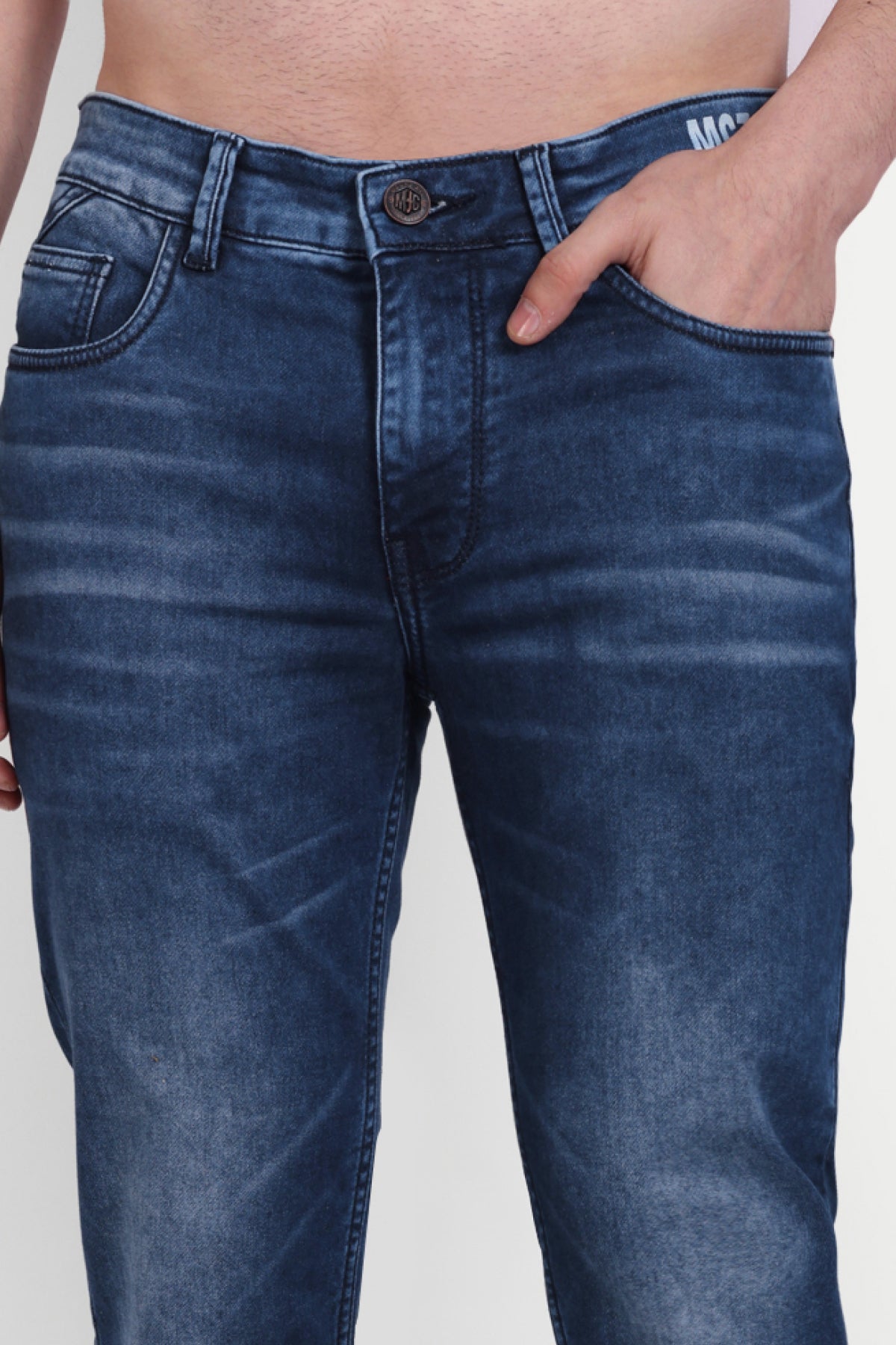 Men's Dark Indigo Skinny Fit Denim Jeans