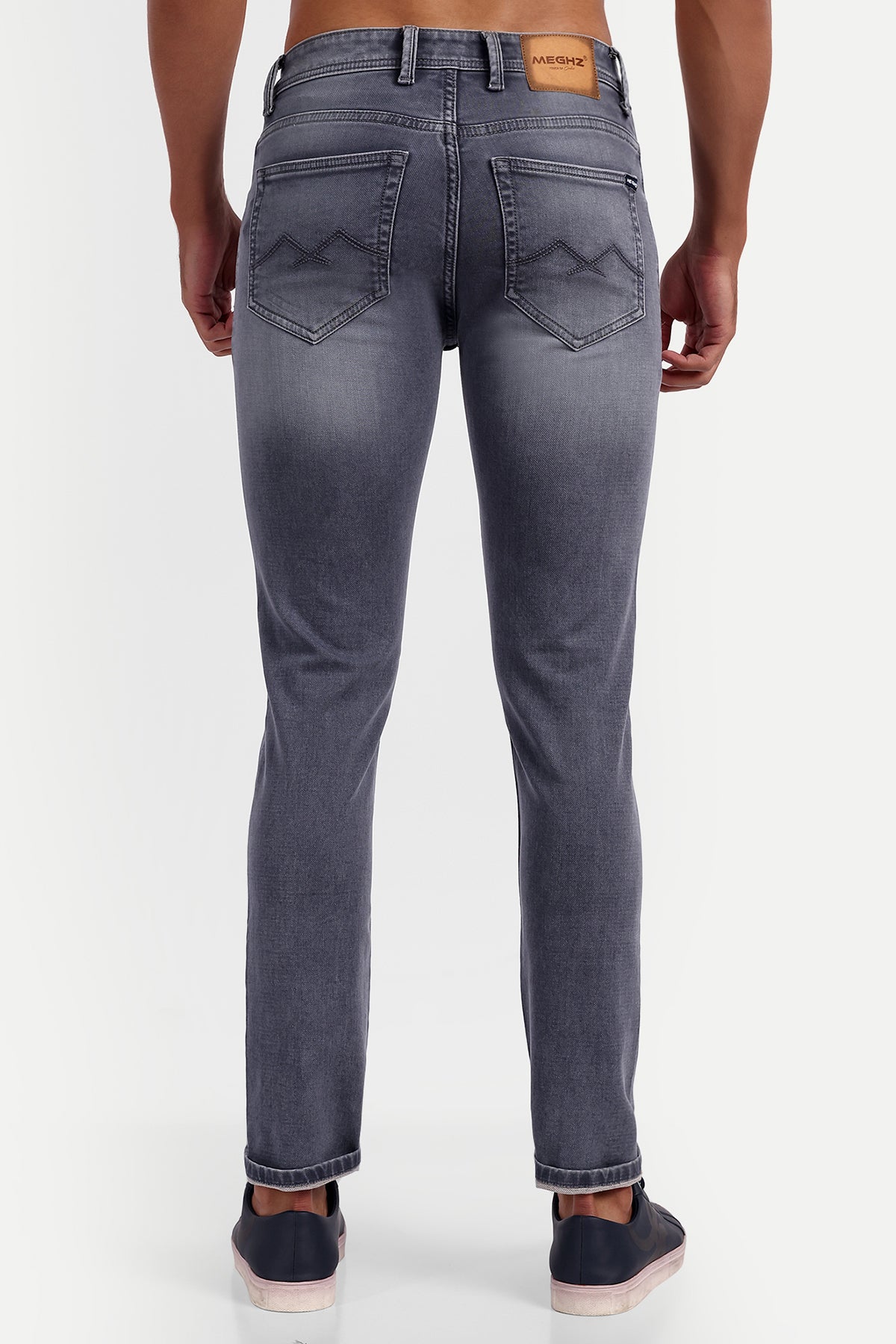 MENS GREY RICARDO SLIM JEANS