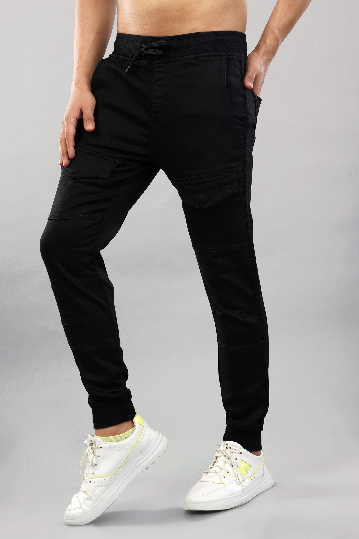 Men's Black Denim Jogger