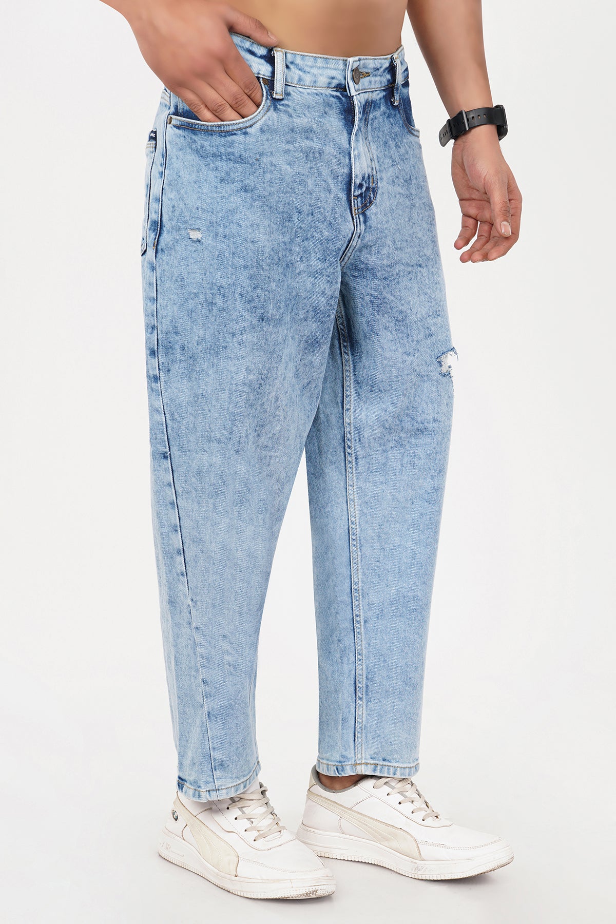 MENS LOOSE CROPPED FIT