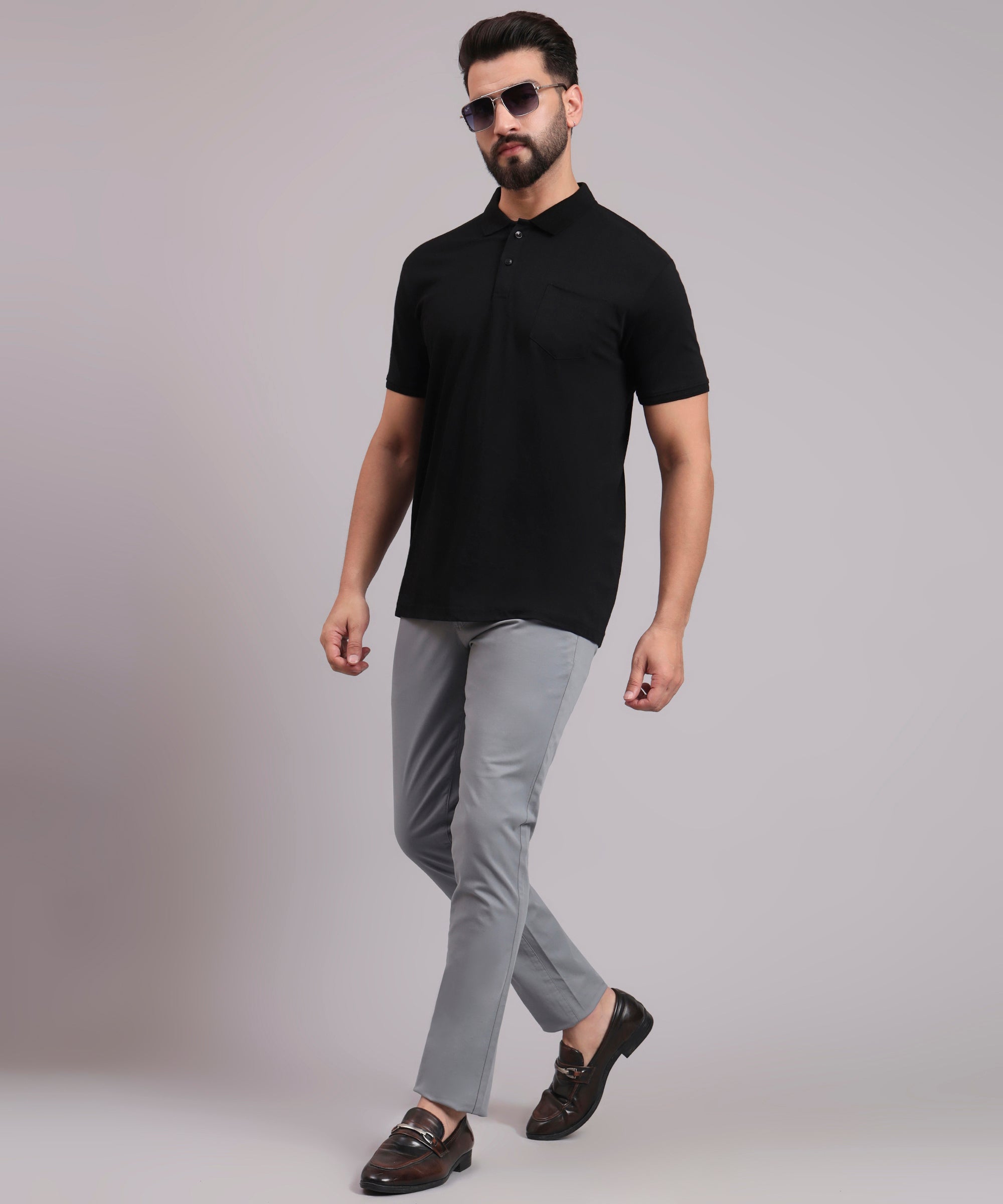 Men Urban Slim Slim Fit Chinos Trousers