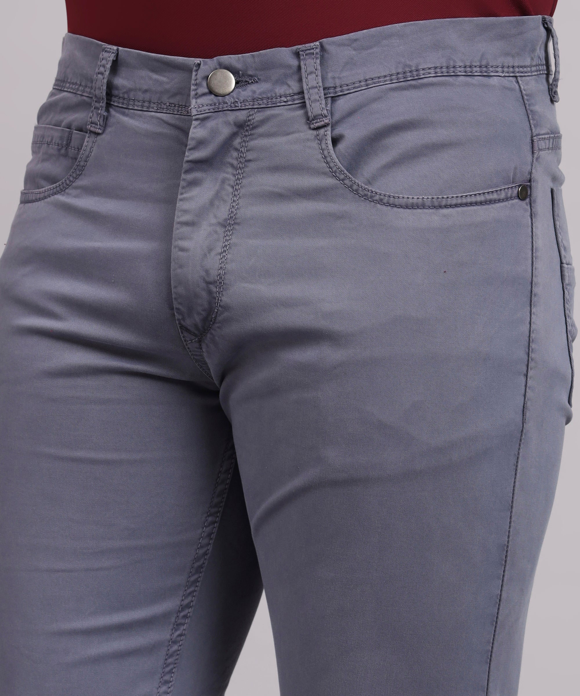 Men Urban Slim Slim Fit Mid-Rise Trouser