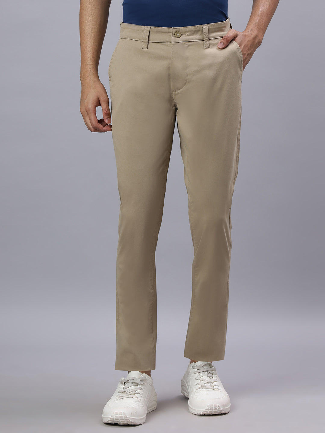 Men Urban Slim Slim Fit Chinos Trousers