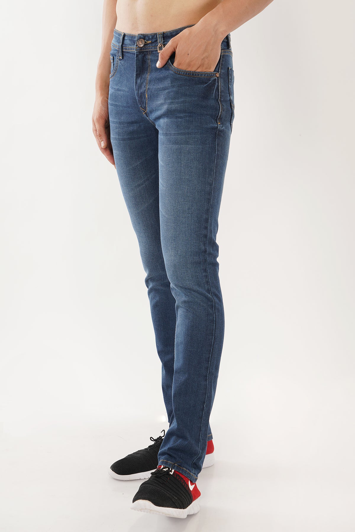 Men Dark Blue Slim Fit Jeans