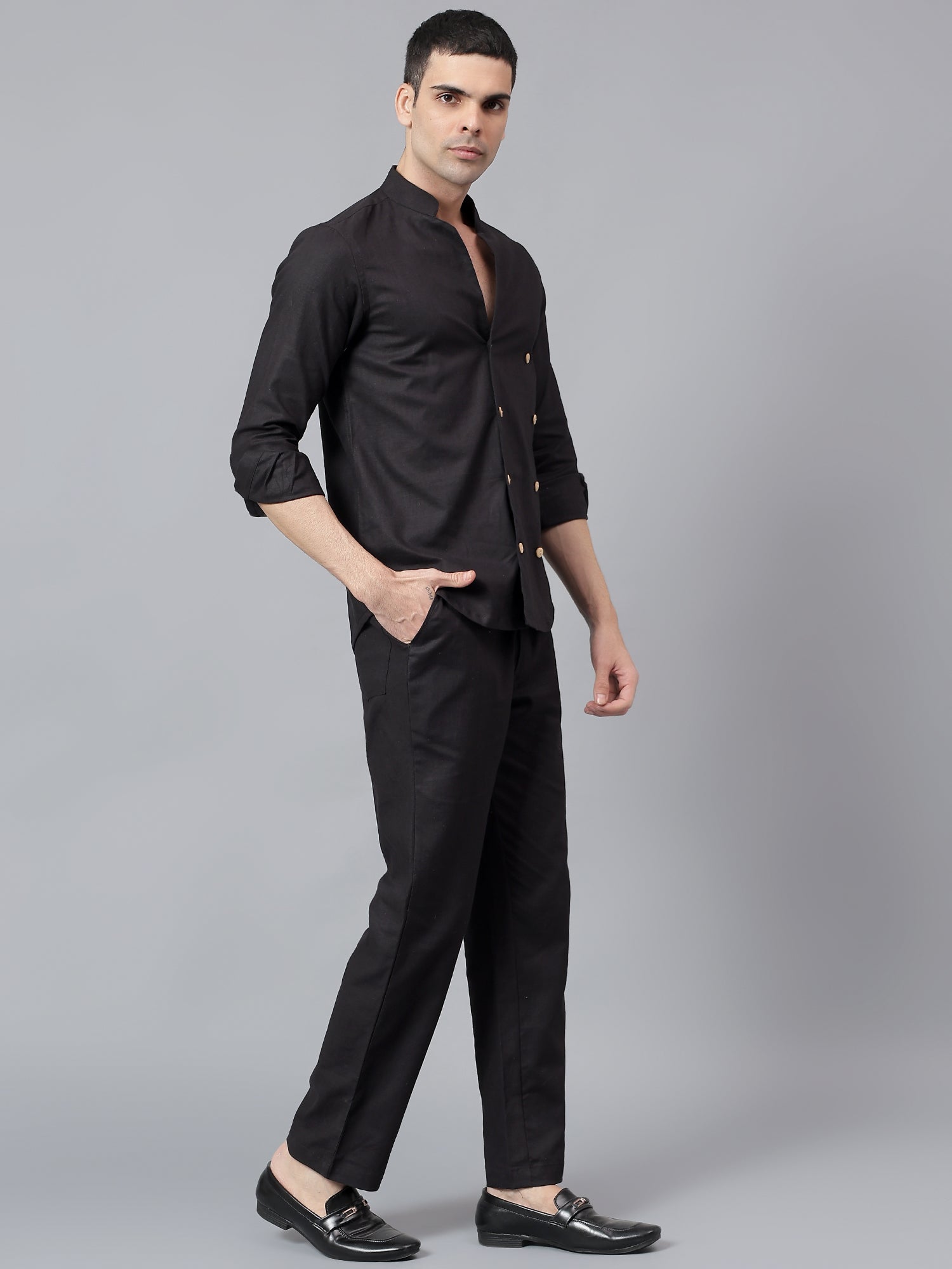 MEGHZ MEN'S DESIGNER SHIRT AND TROUSER SET