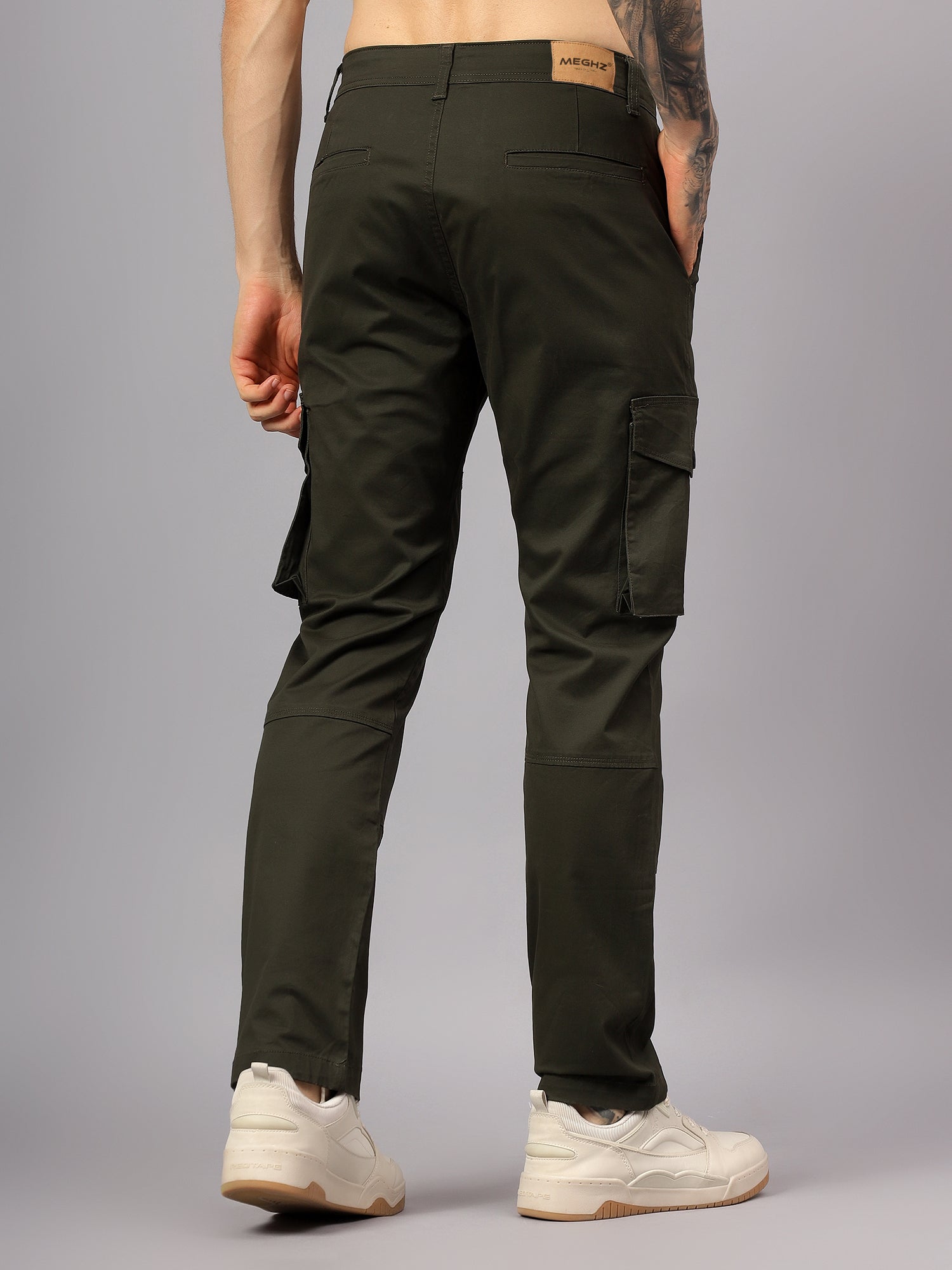 Men's Straight Fit Cotton Cargo Pants