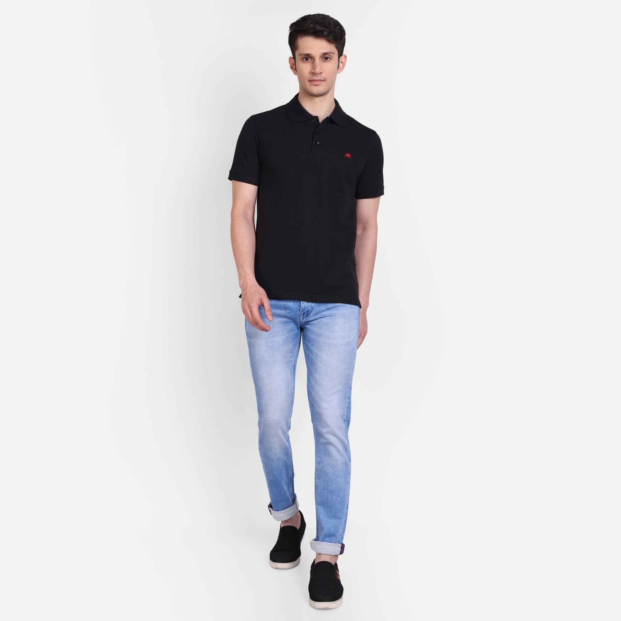 Men's Light Blue Slim Fit Denim Jeans