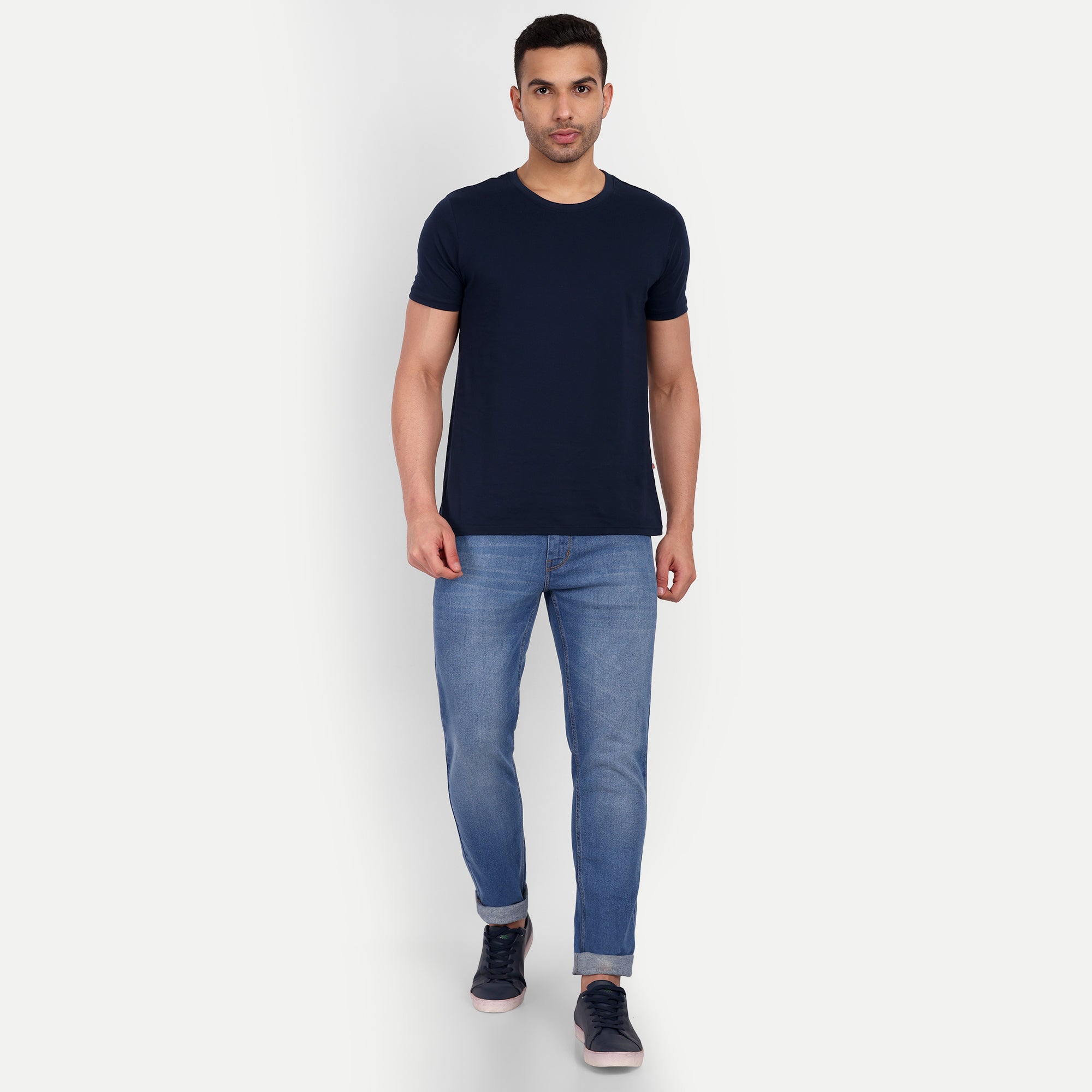 Men's Mid Blue Slim Fit Denim Jeans