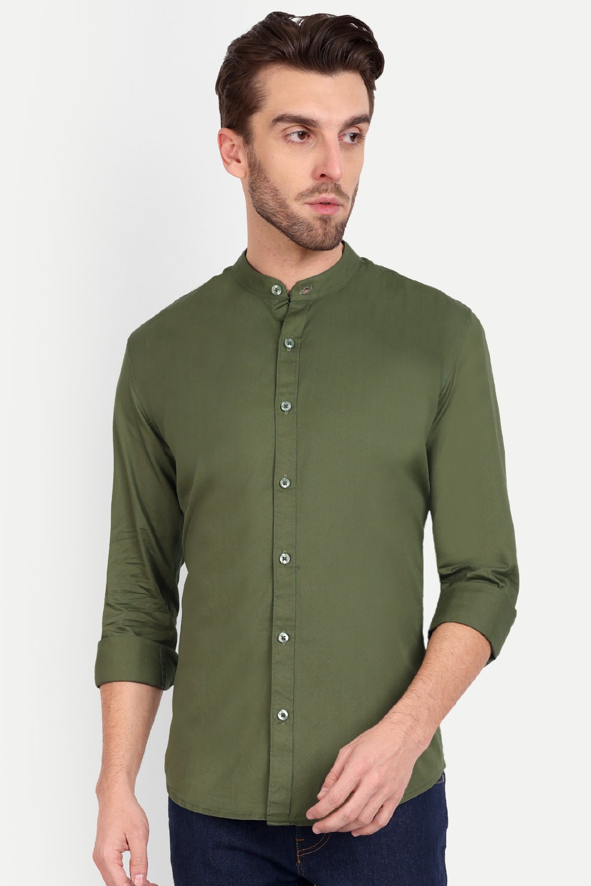 Grand Stipe Light Green Shirt – Purple Mango