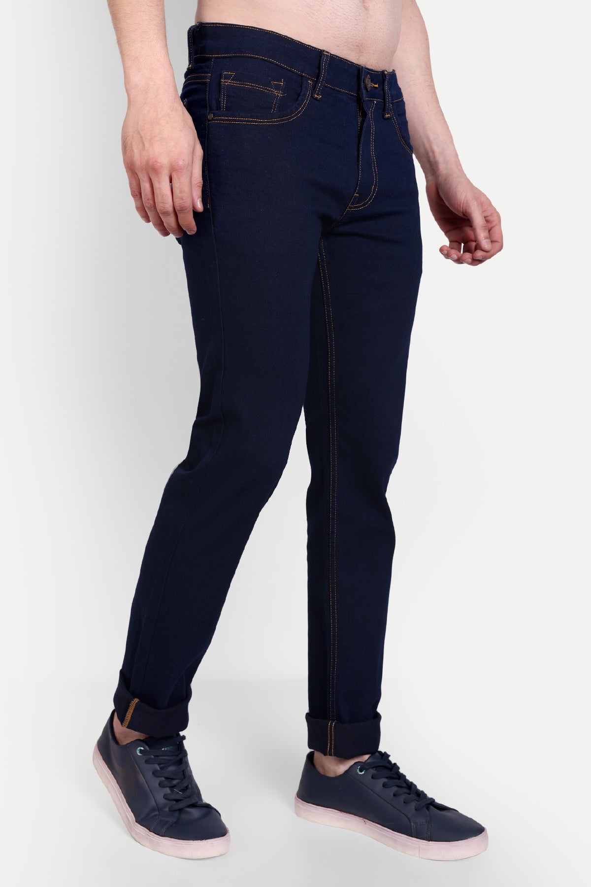 Classic Deep Blue Slim Fit Denim Jeans