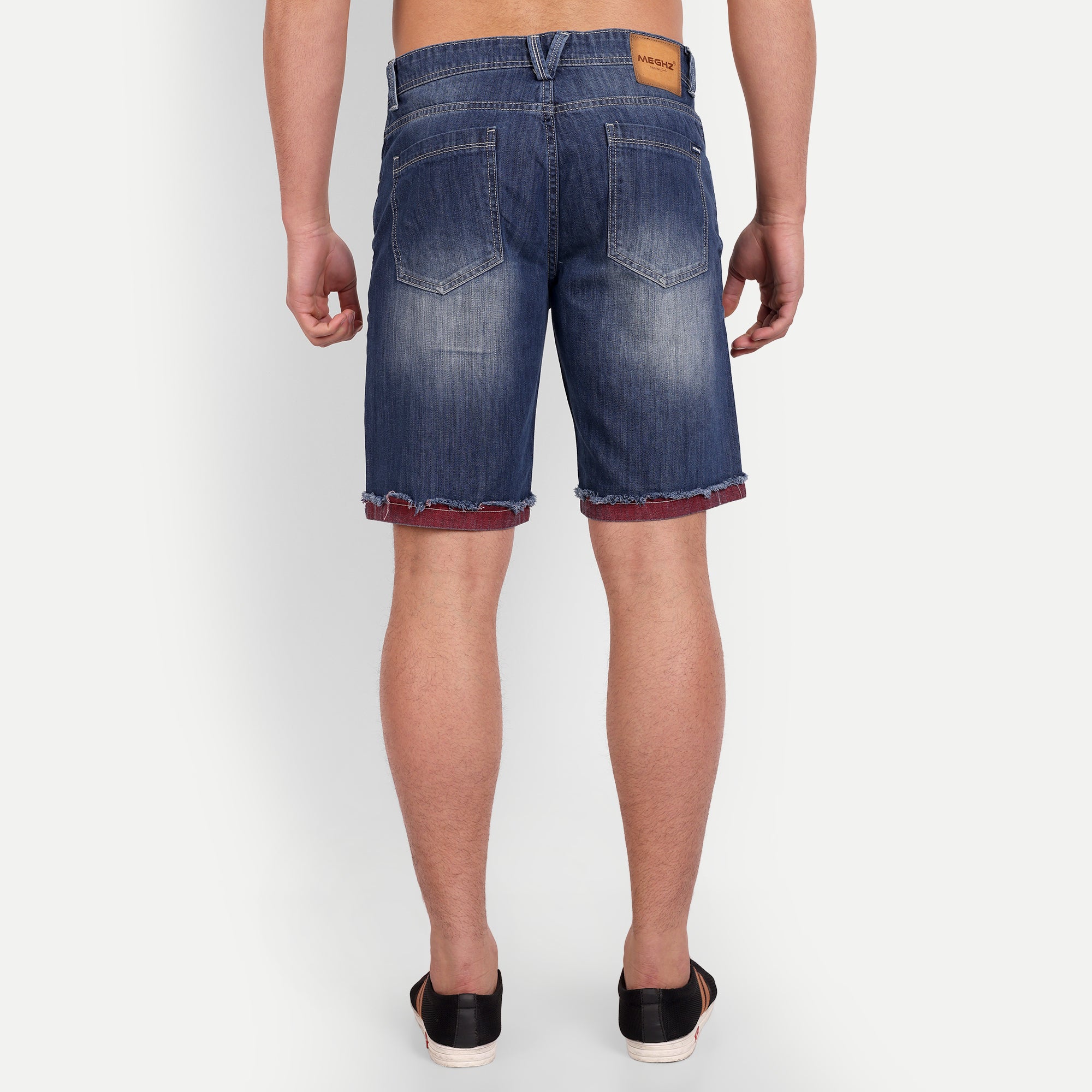 Men's Printed Denim Shorts