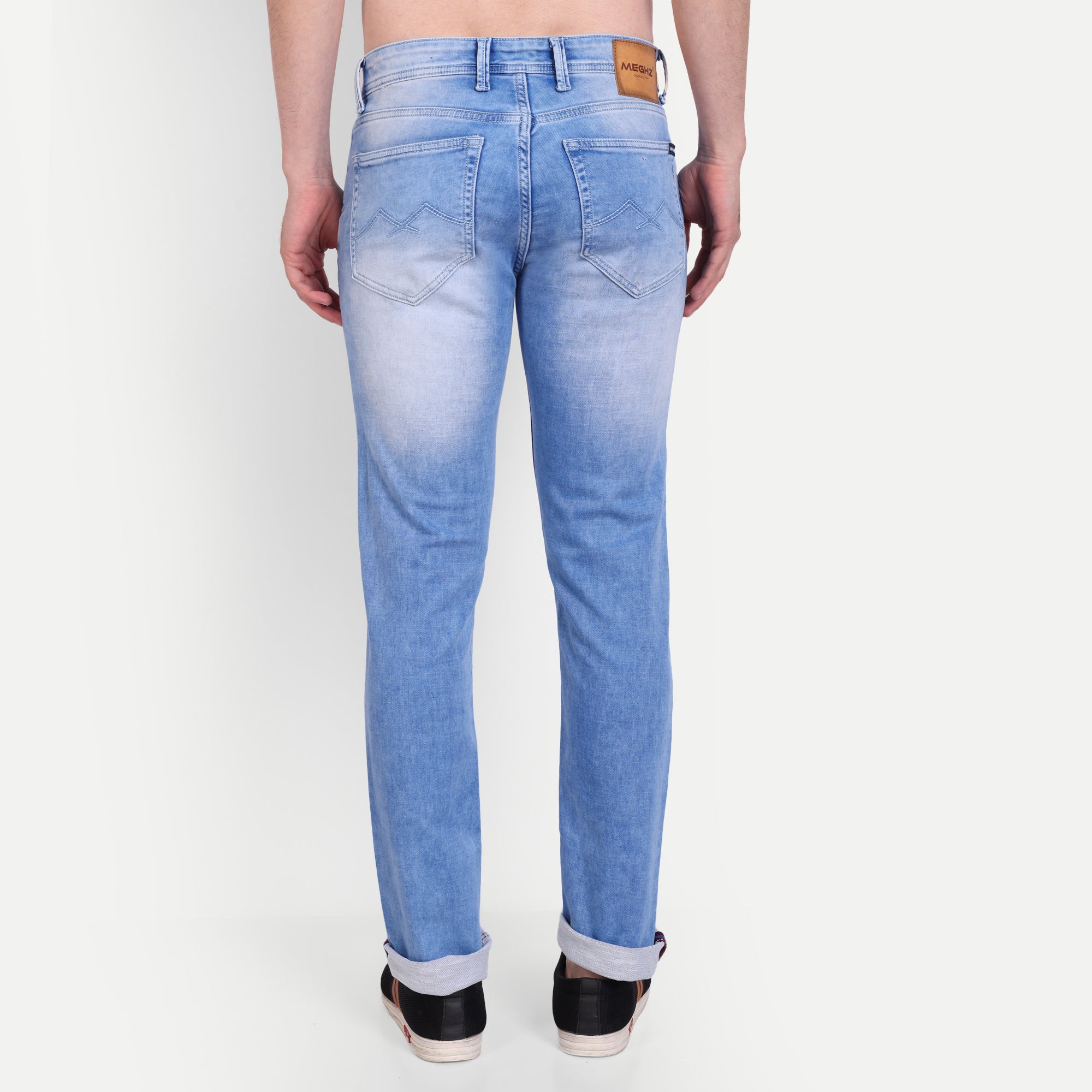Men's Light Blue Slim Fit Denim Jeans