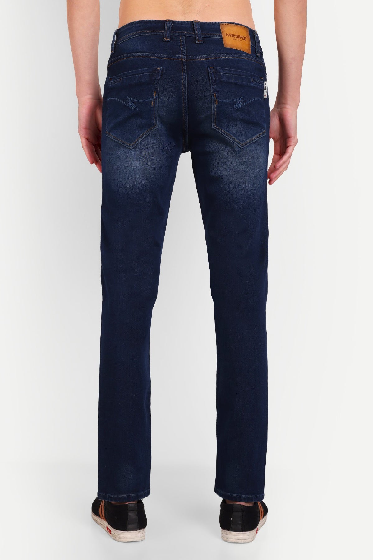Men Solid Dark Blue Slim Fit Jeans