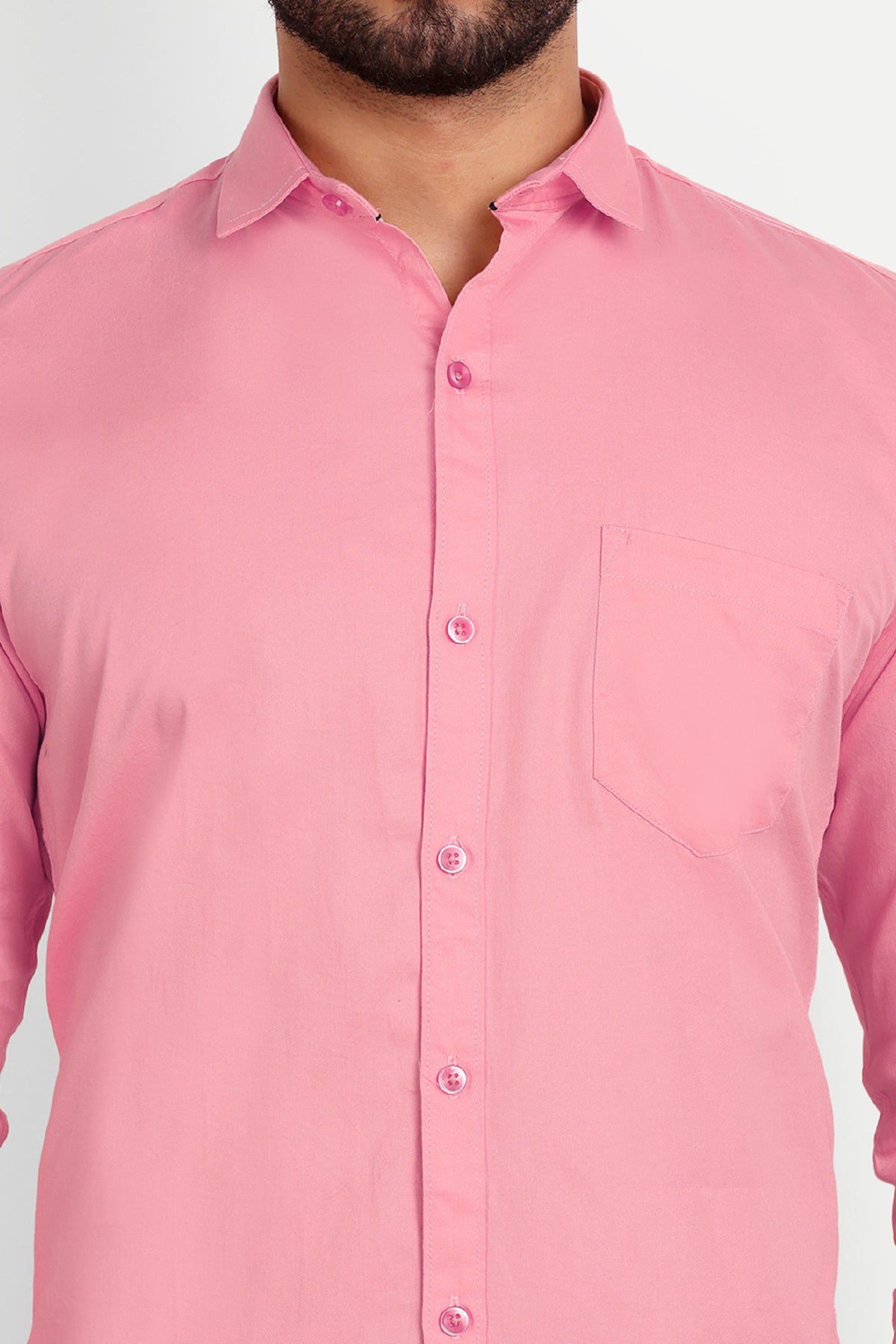 Men Slim Fit Dusty Pink Shirt