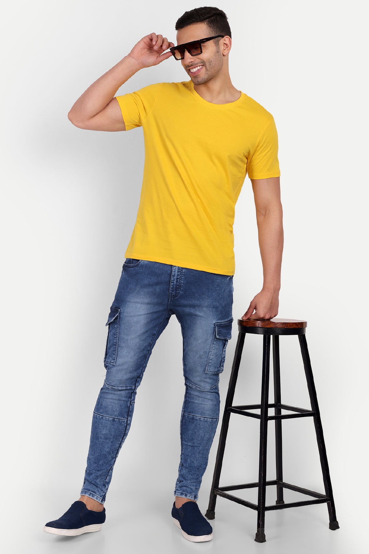 Yellow Double Pocket Denim Shirt, Jean Shirt, Men Jeans Shirt, मेन डेनिम  शर्ट - kwiqdrop, Palakkad | ID: 24290526833