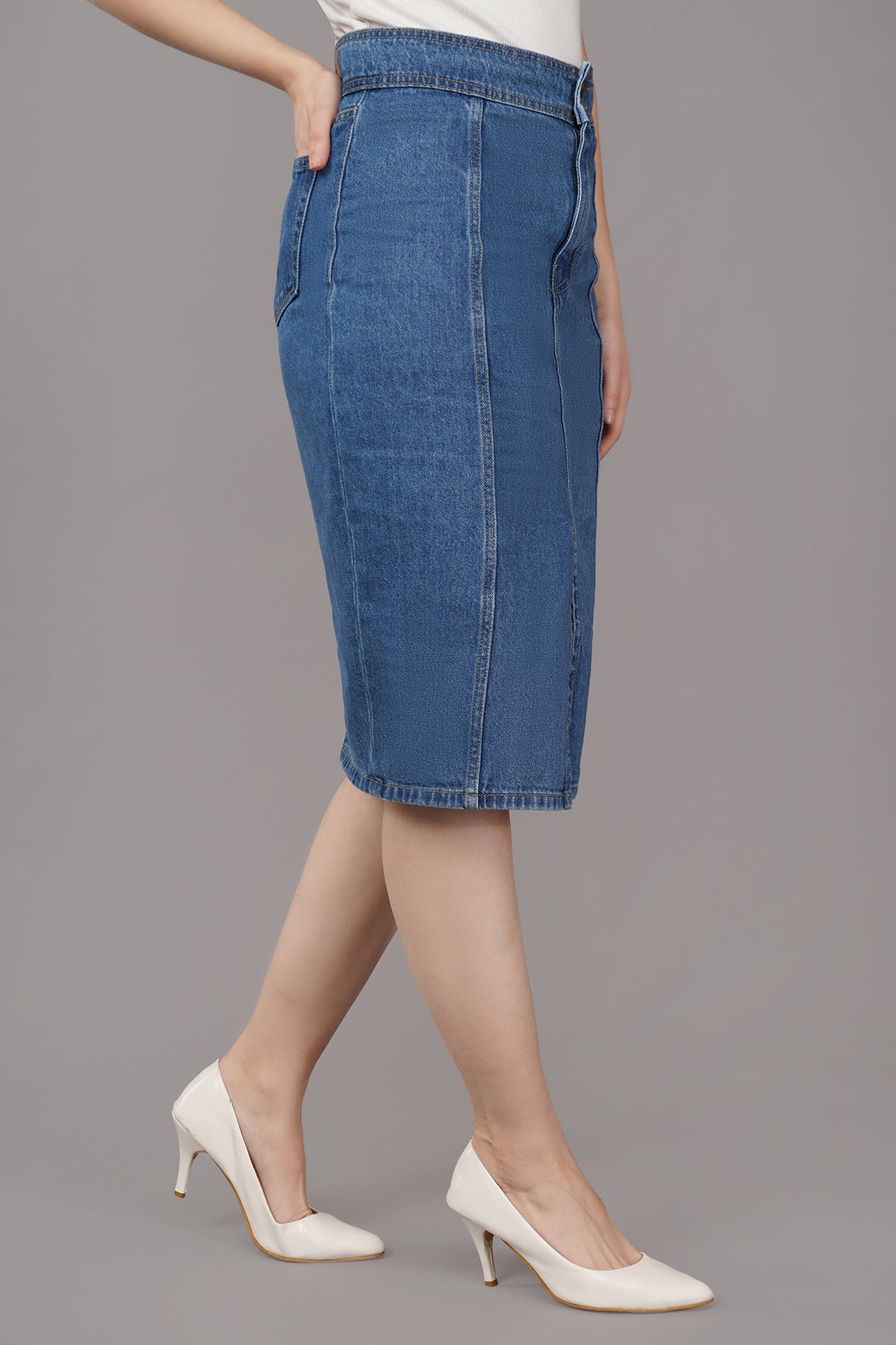 WOMEN STYLIST DENIM SKIRT