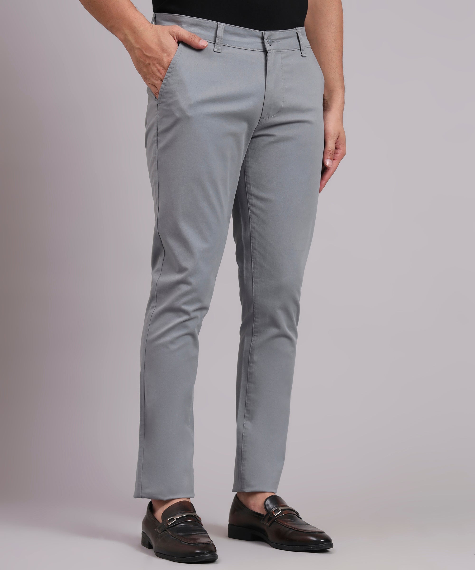 Men Urban Slim Slim Fit Chinos Trousers