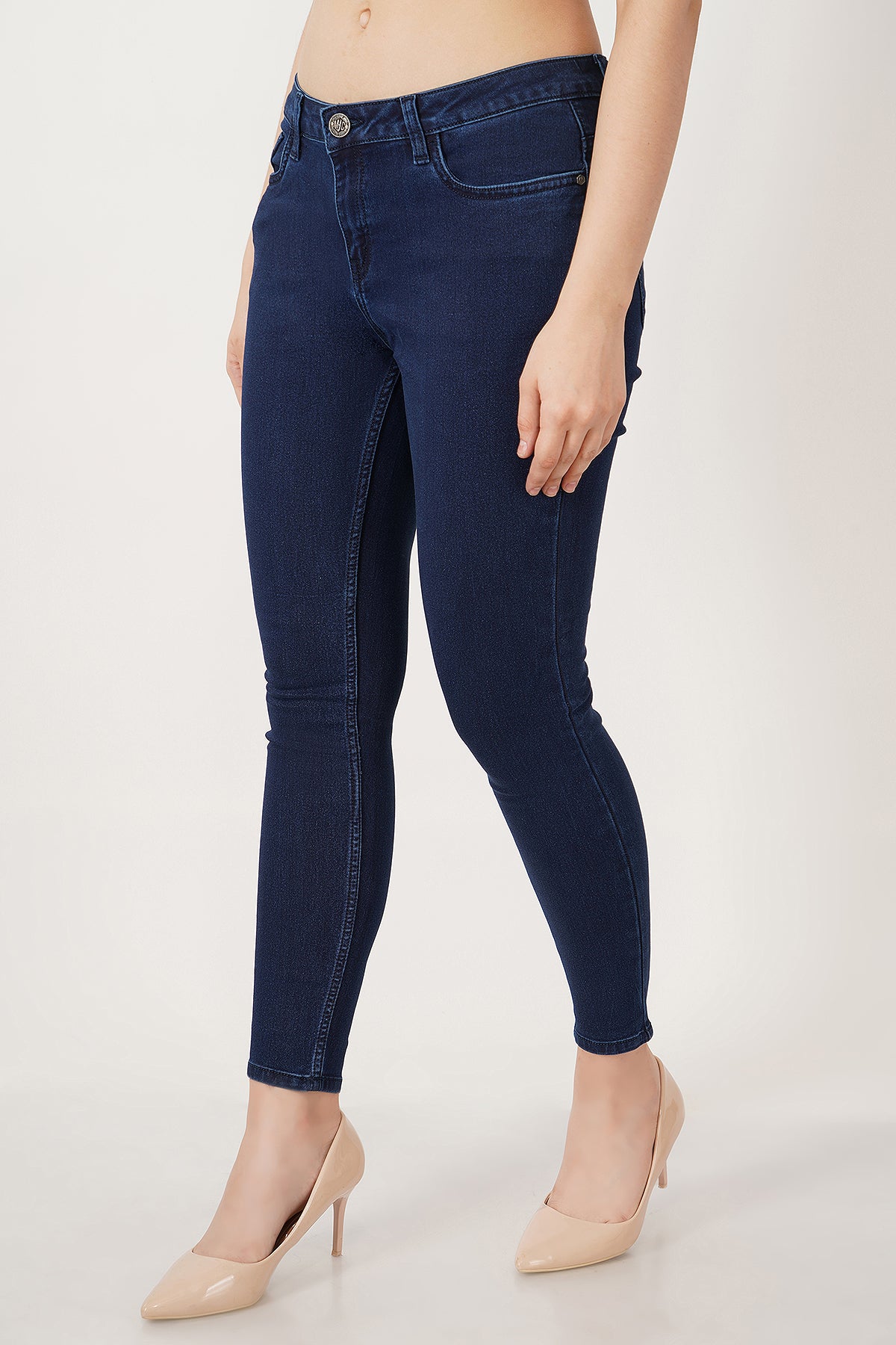Women Dark Blue Skinny Jeans