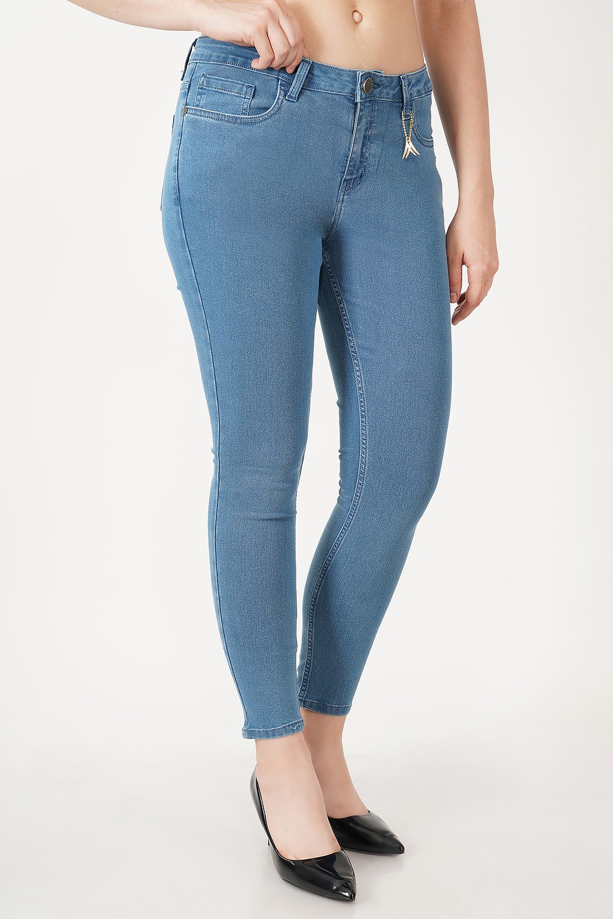 Women Mid Blue Skinny Jeans