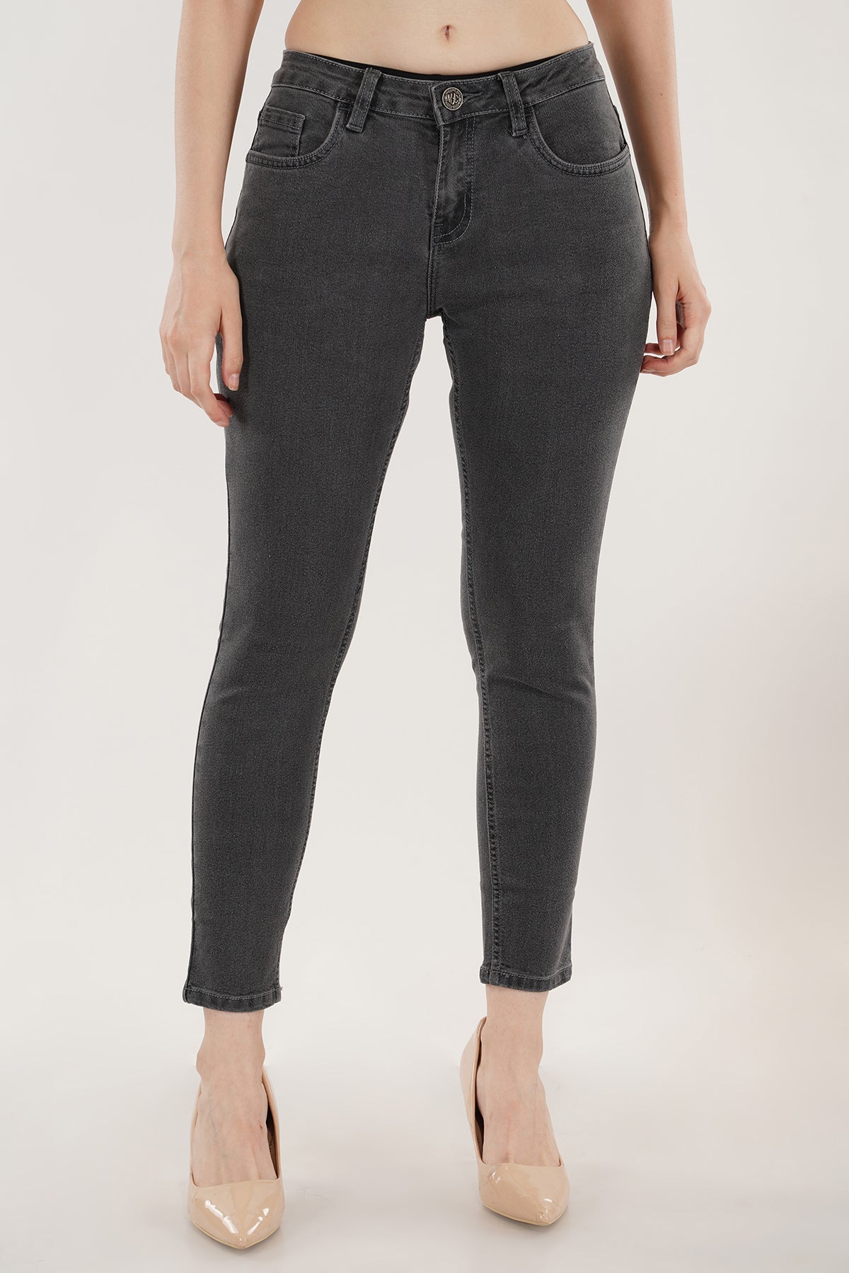 Women Grey Skinny Jeans