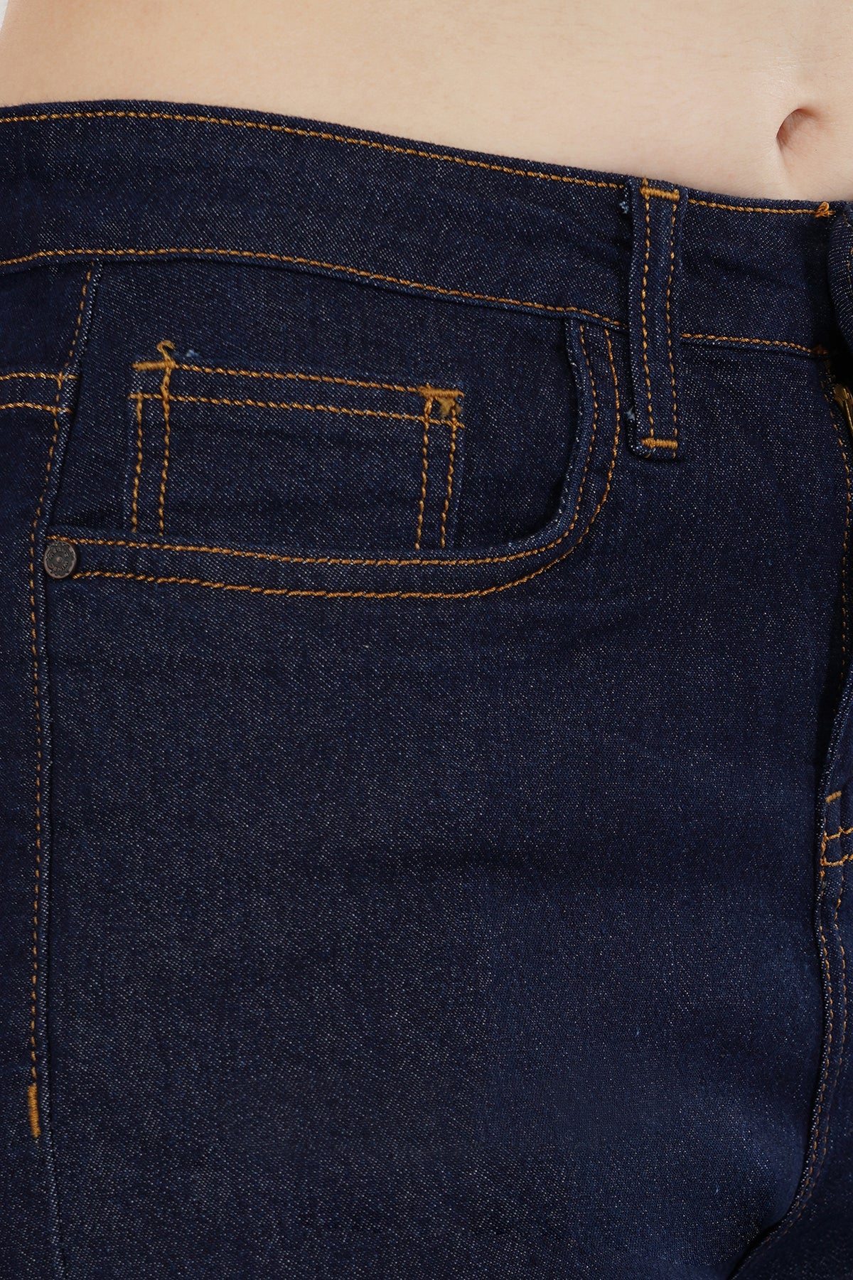 Women Dark Blue Flare Denim Jeans