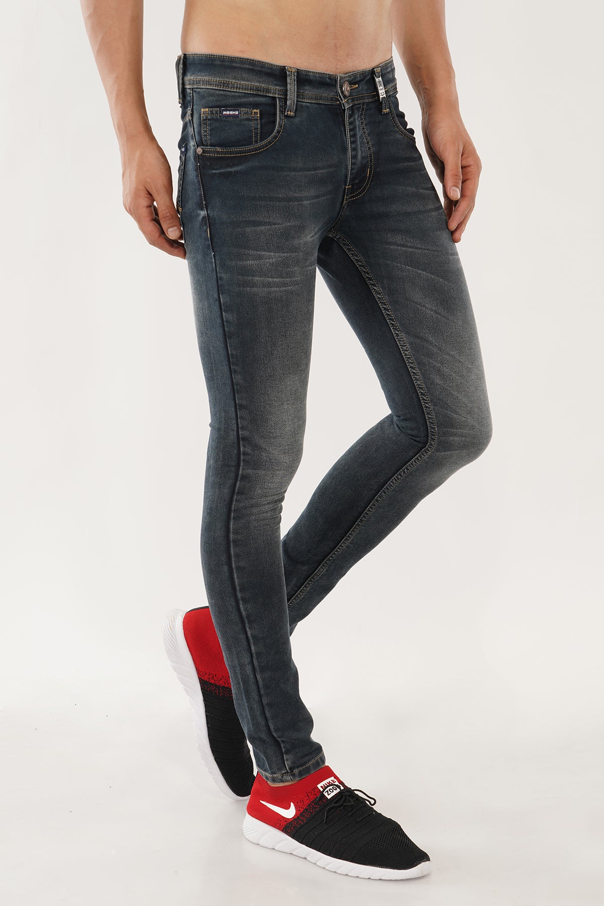 Men's Street Black Ankle Fit Jeans