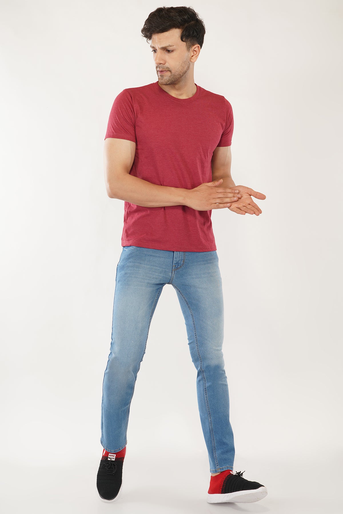 Men Mid Blue Slim Fit Jeans