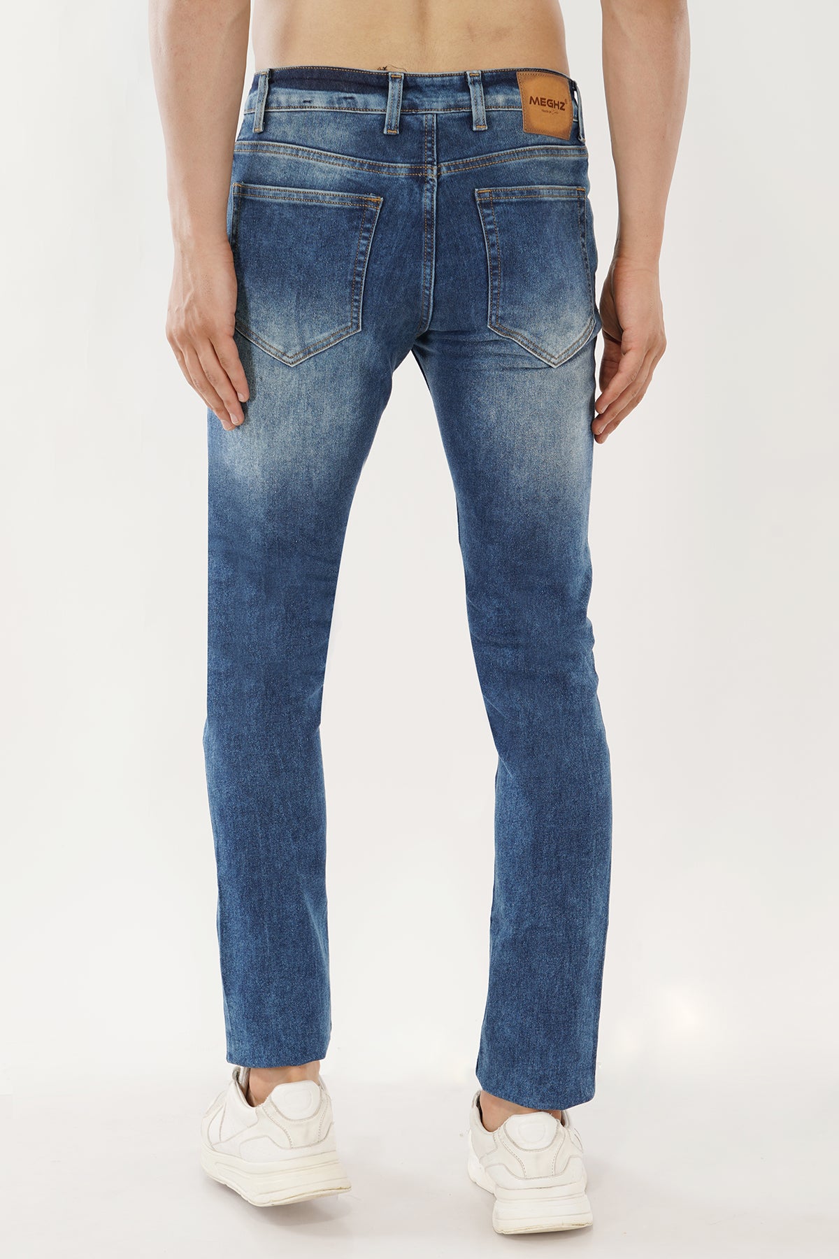 Men's Vintage Blue Slim Fit Jeans